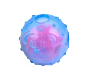 Míček 2v1 termoplastická guma 6,5cm