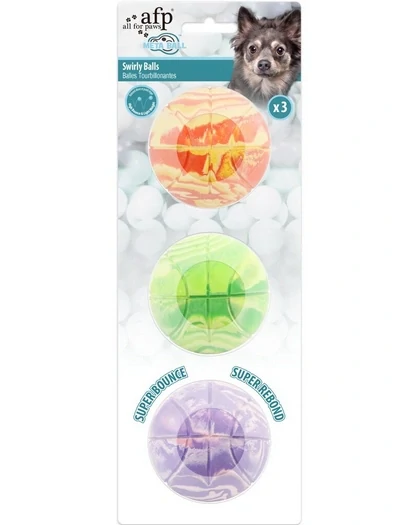 Meta Ball Swirly 3x míček (6cm)
