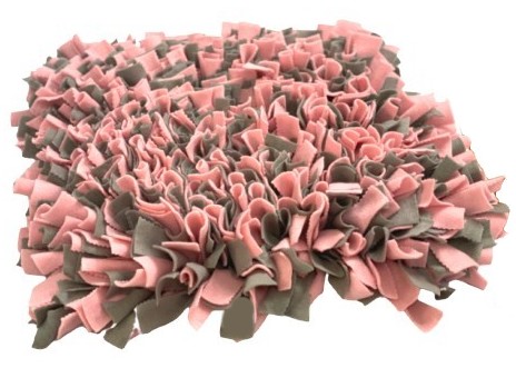 Čmuchací kobereček šedo-růžový 30x60cm