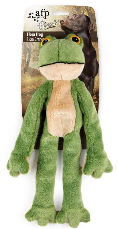 Plyšový žabák AFP Classic s provazy uvnitř (40cm)