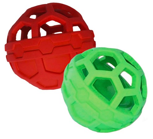 JW Hol-EE Děrovaný míček Treat N Squeak (9cm)