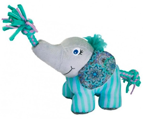 Kong Knots textilní slon s uzlem S/M (35cm)