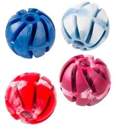 Míček se spirálou plovací vanilkový 4cm