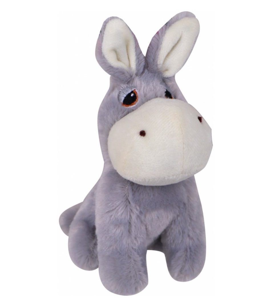 Plyšový osel sedící 14cm