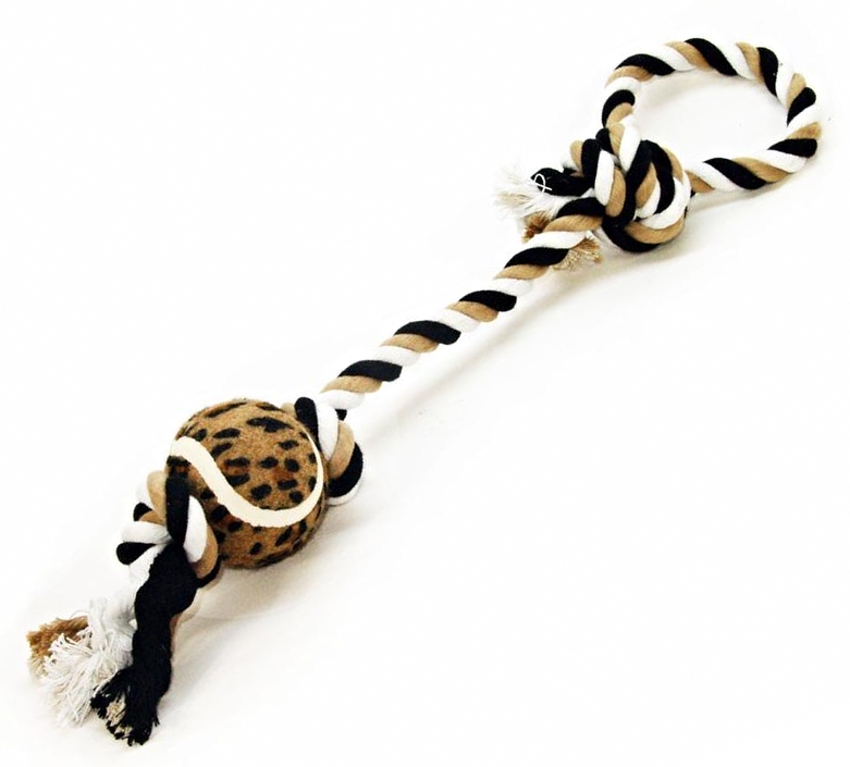 Přetahovadlo s tenisákem gepard 50cm