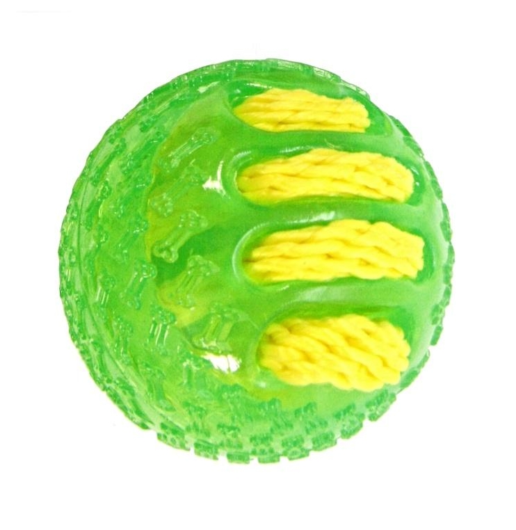 Gumový míč propletený nylonem 7cm