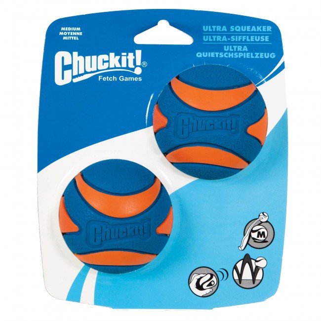 2x Míček Chuckit Ultra Squeaker Ball Medium 6,5cm
