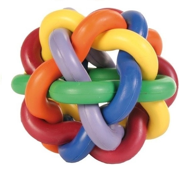 Míč tvrdá guma uzlíkový 7cm