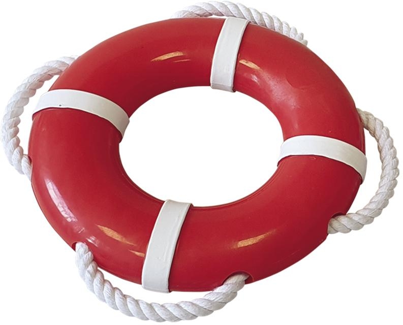 Rubber Line záchranný kruh s lanem 15cm