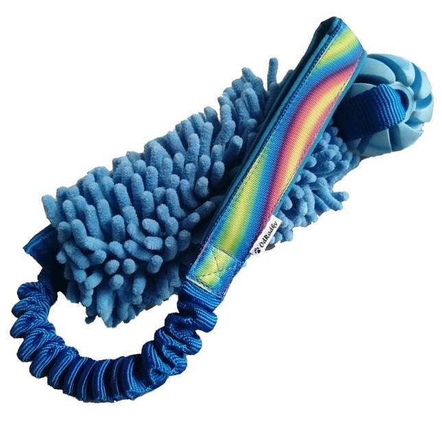 Bungee mop+míček se spirálou 6cm/55cm
