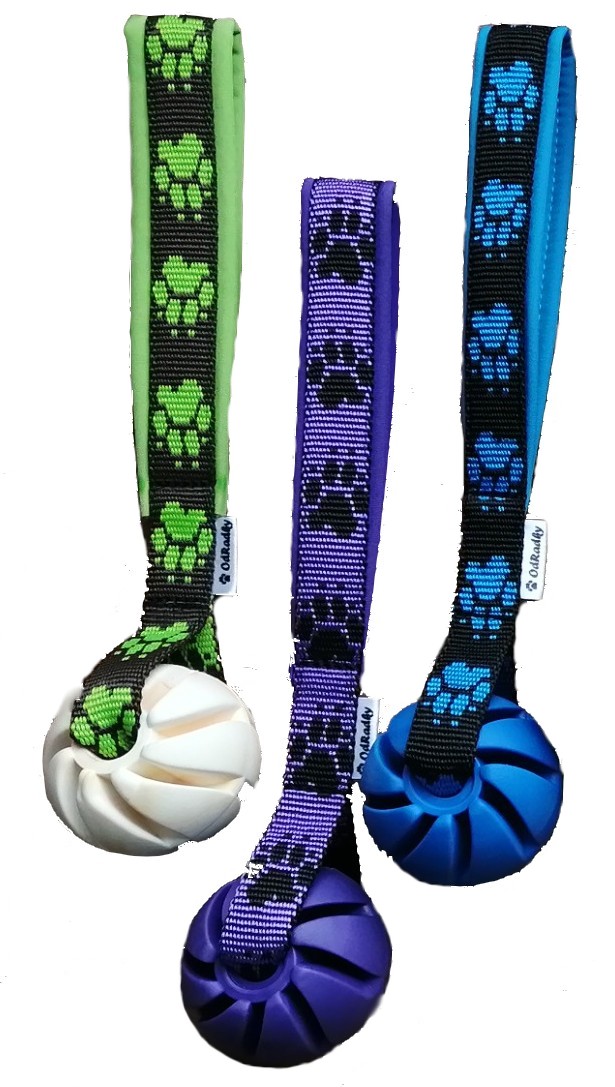 Míček se spirálou na popruhu 5cm/28cm