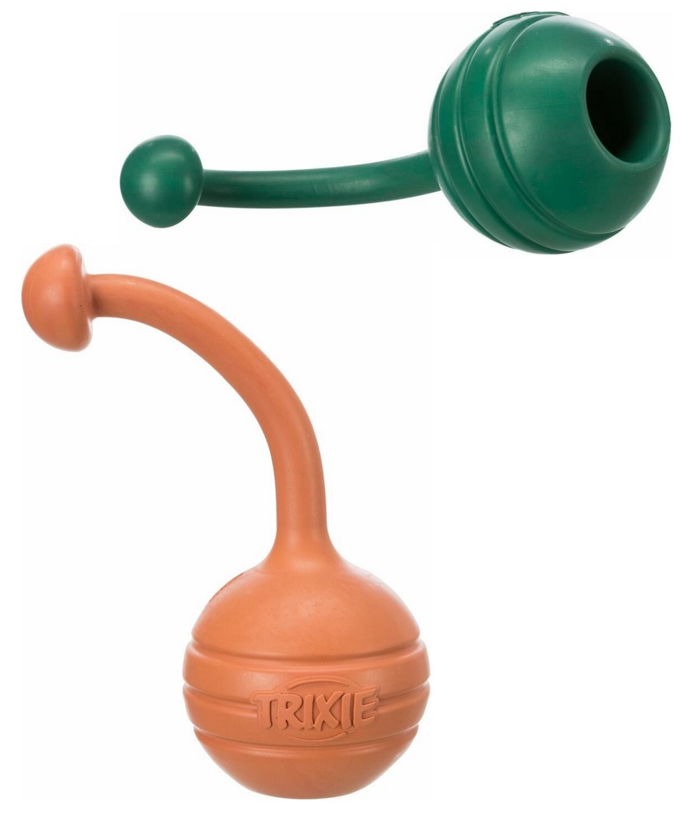 Be Eco míč tvrdá guma s gumovým provázkem 6x13cm