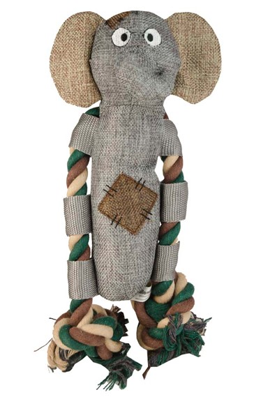 Country Dog slon Manny plátno+lano 30cm