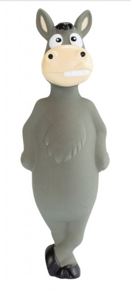 Latexový stojící oslík 21,5cm