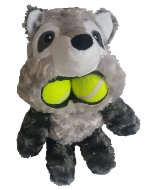 Mýval/levhart s tenisovými míčky v tlamě 35cm