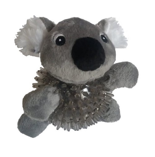 Koala ježek plyš+termoplastická guma 13cm