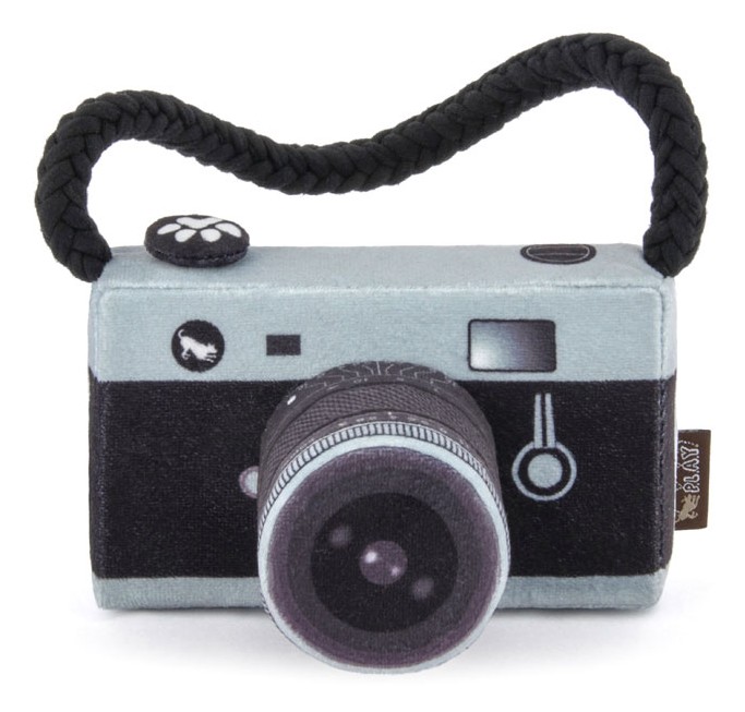 Fotoaparát plyš+lano 14cm