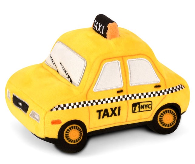 Taxi plyšové šustící+pískací 15,2cm