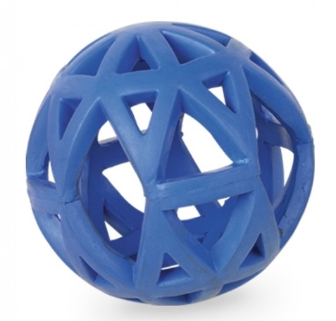 Modrý děrovaný míč medium 9cm
