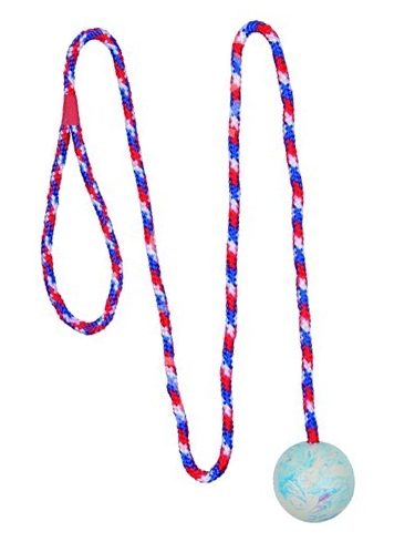 Vrhací míč na šňůře 5cm/1m