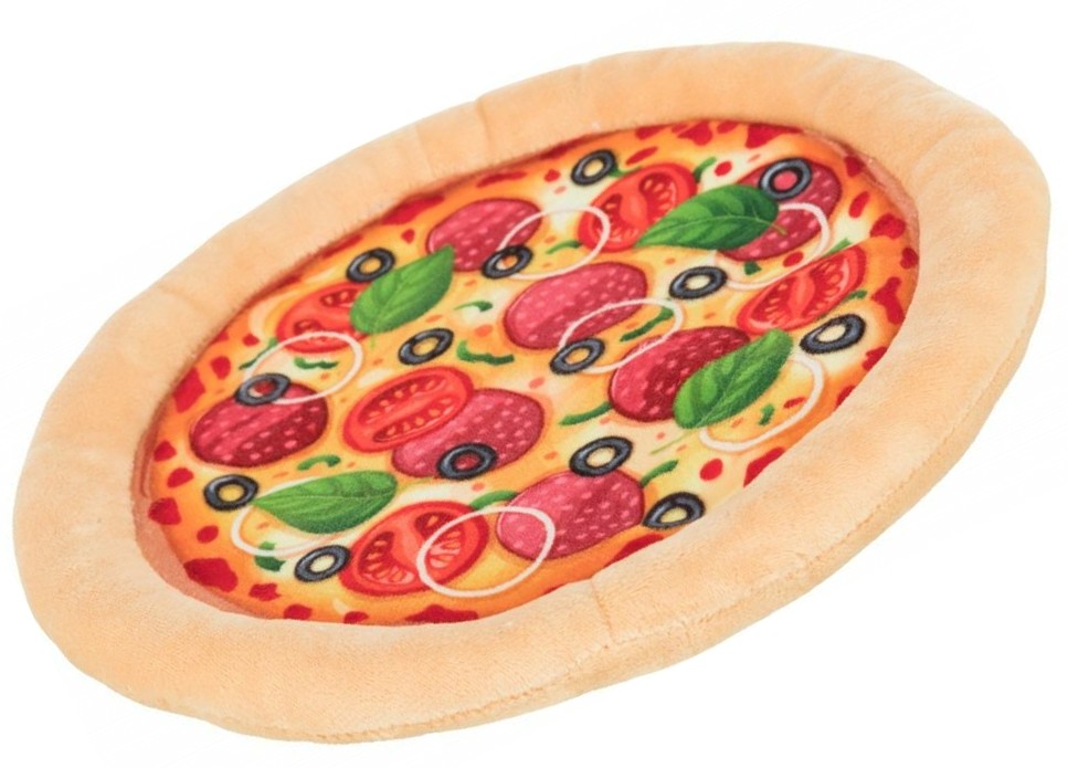 Plyšová pizza šustící 26cm