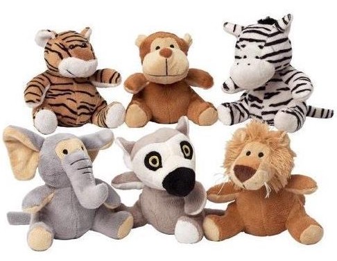 Plyšová zvířátka Safari 17cm