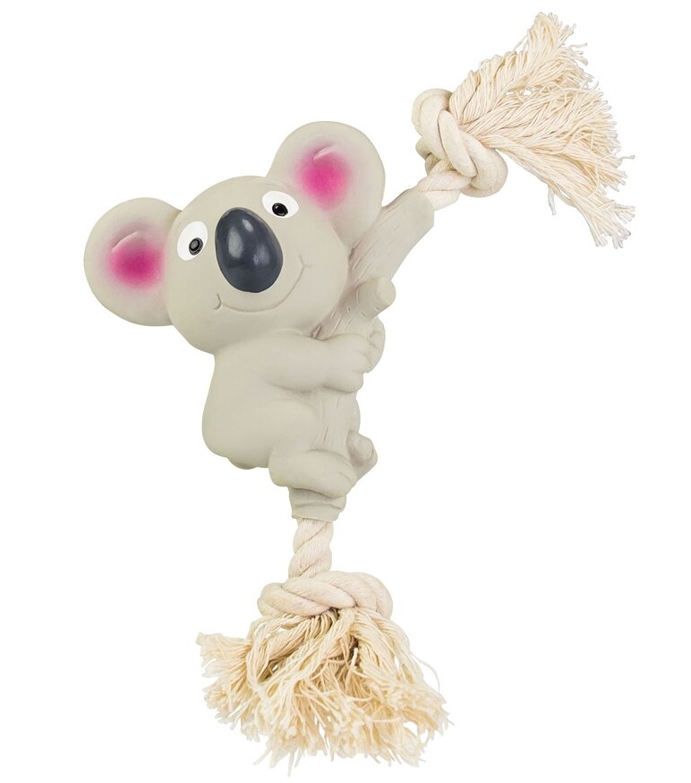Latexová koala na bavlněném laně 10cm/24cm