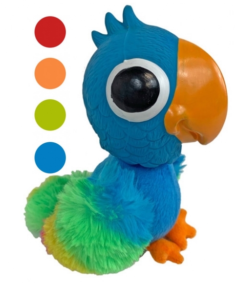 Papoušek Bobble Birds plyš+latex 20,5cm