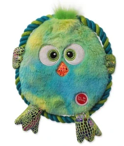 Monster ploché šustící kuře s provazem 18cm