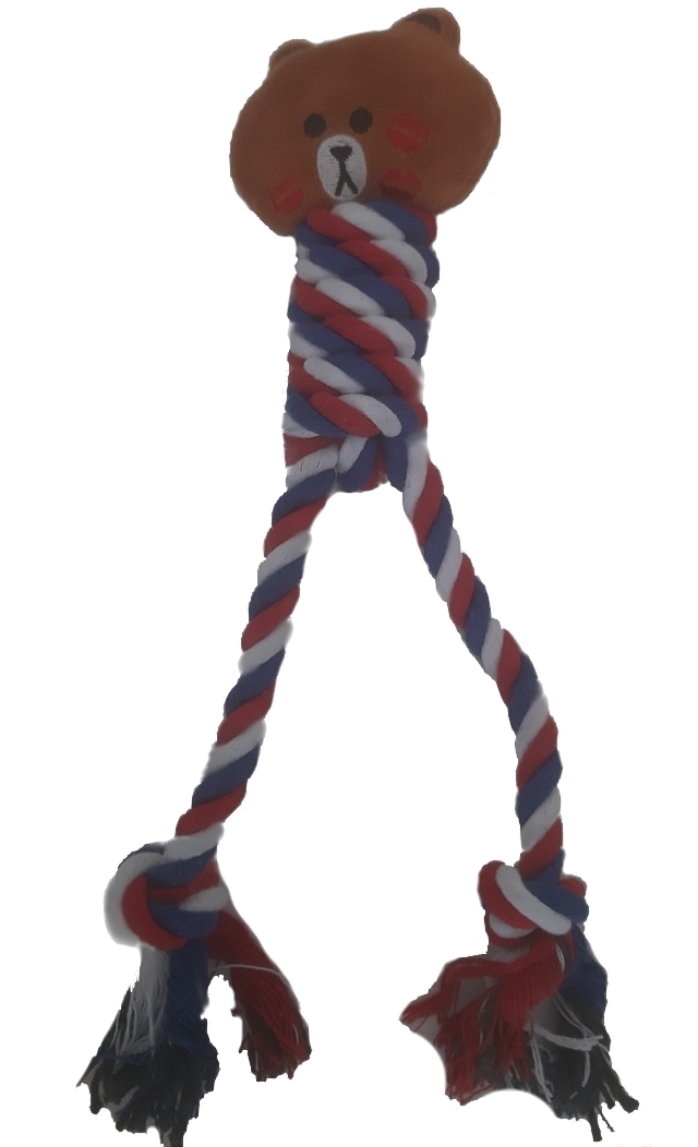 Bavlněné přetahovadlo medvídek 27cm