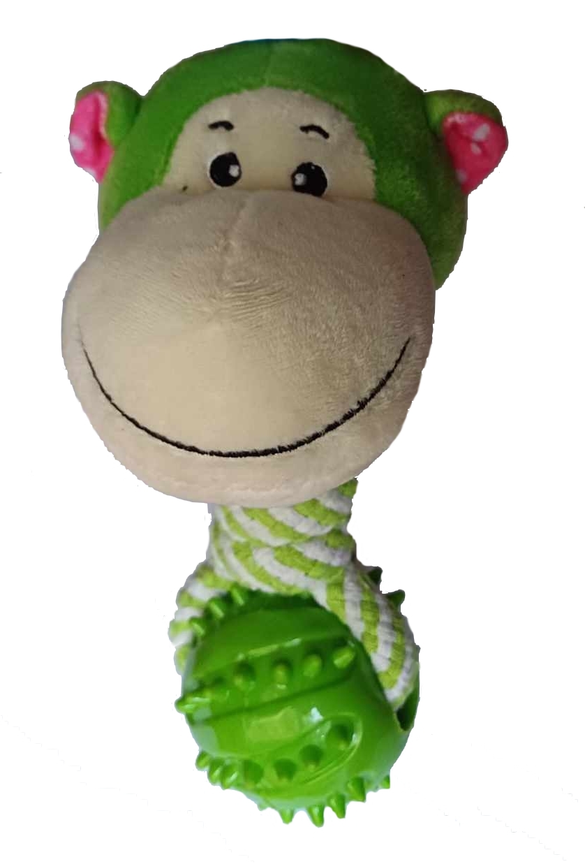 Přetahovadlo opička s míčkem 20cm