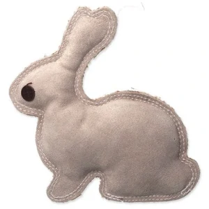 Dura-fused králík pískací kůže+juta 20cm