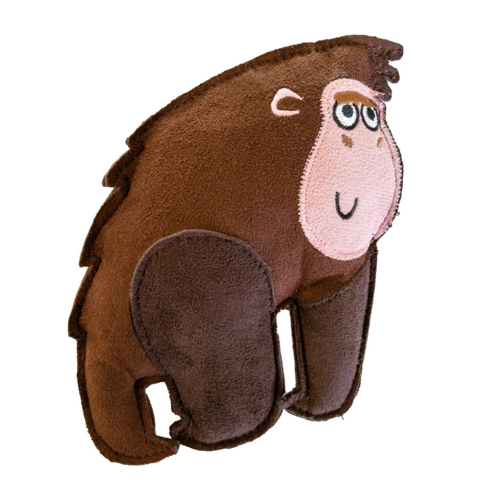 Semišová opice pískací 15x16cm