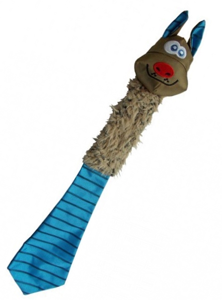 Plyšový švihák s kravatou pískací+šustící 68cm