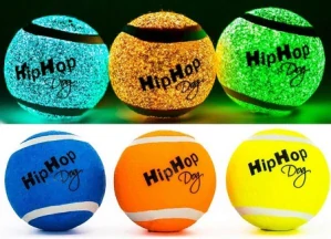 Neon tenisák fosforeskující ve tmě 6,5cm (3ks)