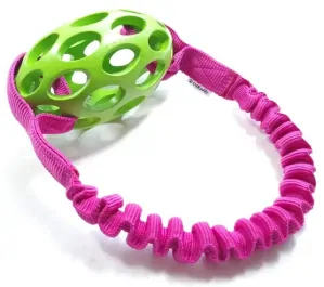 Děrovaný JW rugby míček na kruhovém amortizéru (8cm/25cm)