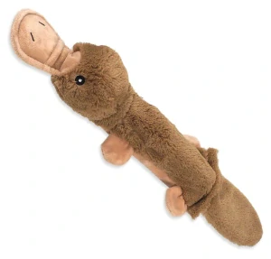 Plyšový ptakopysk pískací a šustící s pet lahví 55cm