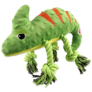 Plyšový chameleon s uzlíky 28cm