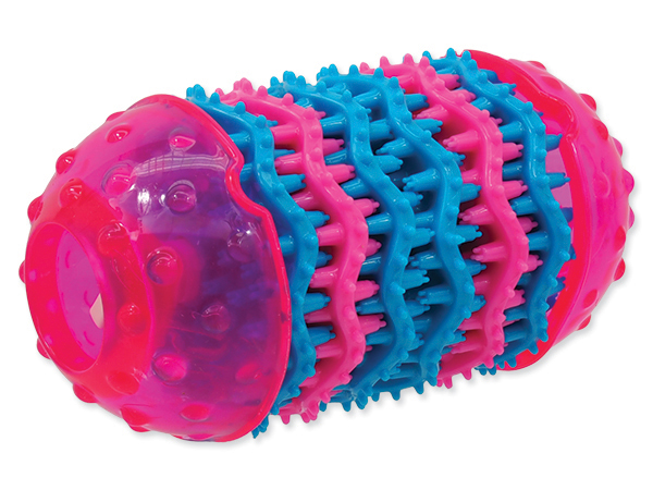 Dentální válec růžový termoplastická guma 14,4x8cm