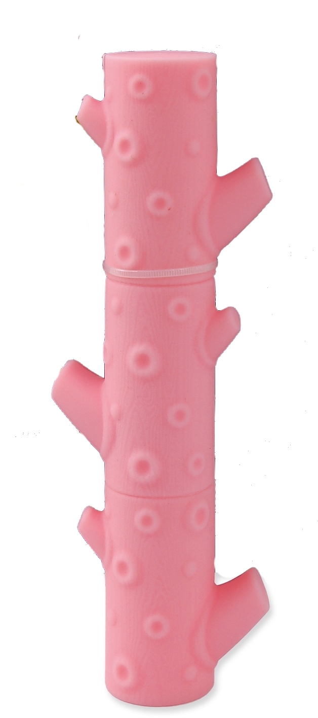 Silikonová větev růžová 21cm