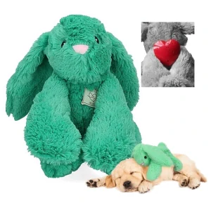 Cozy Dog Bunny králíček s tlukoucím srdcem zelený 25cm