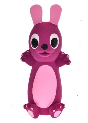 Latexový zajíc plochý 19cm