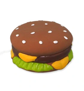 Latexový hamburger pískací 8cm