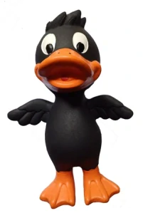 Latexový kačer černý 20cm