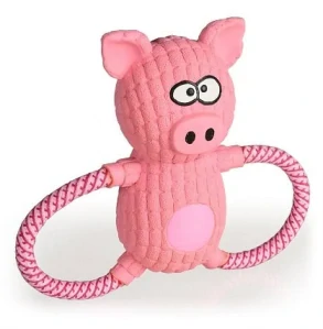 Prasátko latexové s lanem 18,5cm
