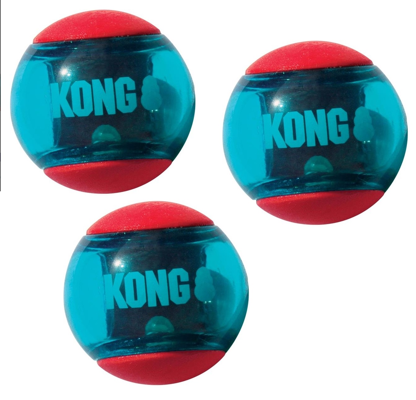 Míček KONG Squeezz action S (5cm) 3ks