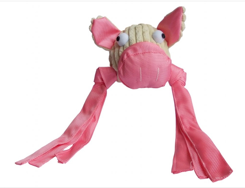Plyšové prase přetahovadlo s uzly 58cm