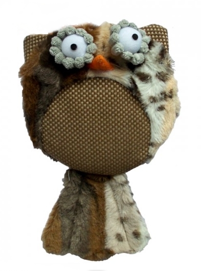 Plyšový sýček plochý 27cm