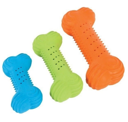 Kost z tvrdé gumy praskací M (14cm)