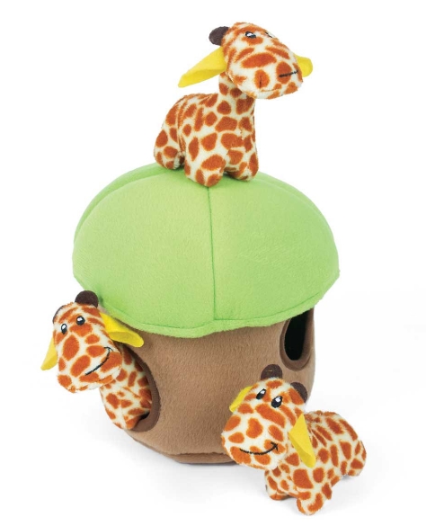 ZippyPaws Burrow žirafy v domečku 20cm